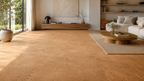 CorkLayer modular cork flooring installed in a premium European living room